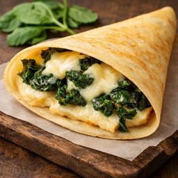 เครป ผักโขม+ชีส