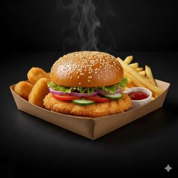 เซ็ทเบอร์เกอร์ไก่ทอด