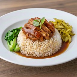 ข้าวขาหมูเนื้อล้วนไม่หนัง