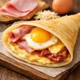 เครป ไข่ แฮม ชีส