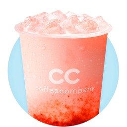 Thai Pink Milk with Fresh Strawberry