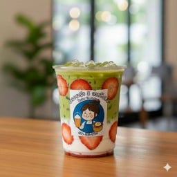 มัทฉะลาเต้สตอเบอรี่