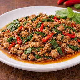 ผัดกระเพรา (กับข้าว)