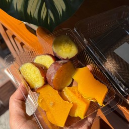 มันหวานญี่ปุ่น+ฟักทองนึ่ง