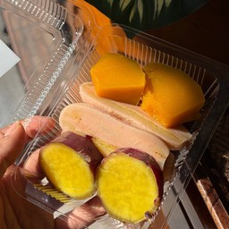 กล้วยนึ่ง+ฟักทอง+มันหวานญี่ปุ่น