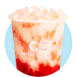 Milk with Fresh Strawberry