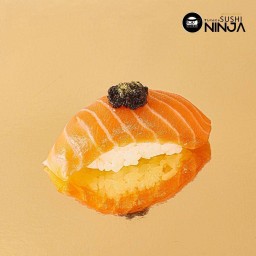 ซูชิแซลมอนซอสเห็ดทรัฟเฟิล