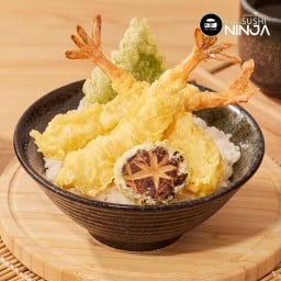 ข้าวหน้ากุ้งเทมปุระ