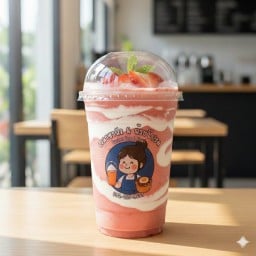 สตอเบอรี่โยเกิร์ตปั่นสมูทตี้