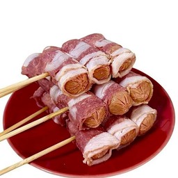 ไส้กรอกพันเบคอน