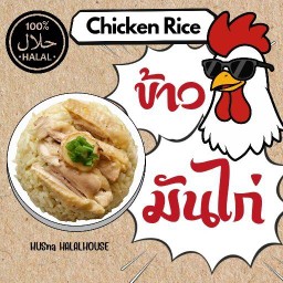 ข้าวมันไก่ต้ม/ไก่ทอด ไก่ย่างสไปซี่ ไก่เทอริยากิ ฮุสนาฮาลาลเฮ้าส์ ฮุสนาฮาลาลเฮ้าส์