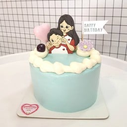 คู่รักเค้กเนยสดครึ่งปอนด์