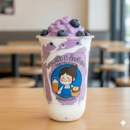 บลูเบอรี่โยเกิร์ตปั่นสมูทตี้