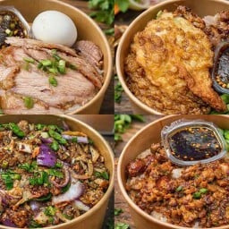 ครัวบ้านฉัน ข้าวหมูทอด ไก่ทอด