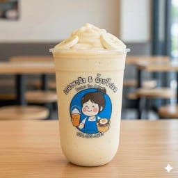 กล้วยหอมนมสด ปั่นสมูทตี้