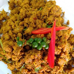 ข้าวคั่วกลิ้งหมู+หมูหวาน+เป๊ปซี่ 340 มล