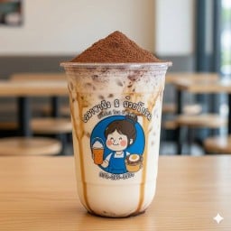 นมสดโอวัลตินดิบภูเขาไฟ