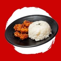 ข้าวไก่กรอบซอสเกาหลี เผ็ดx2
