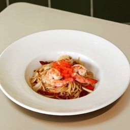 DL สปาเก็ตตี้ผัดพริกสดกุ้ง&ไข่กุ้ง