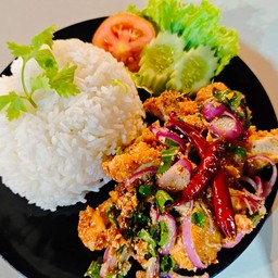ข้าวยำไก่แซ่บ