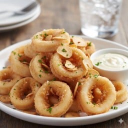 ปลาหมึกทอดกระเทียม