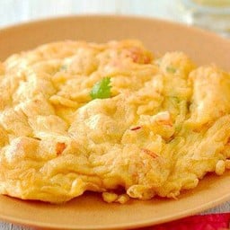 ไข่เจียวกุ้งสับ(กับข้าว)