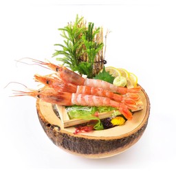 กุ้งหวานจัมโบ้ซาชิมิ