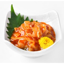 ครีบหอยเชลล์หมักซอสกิมจิ