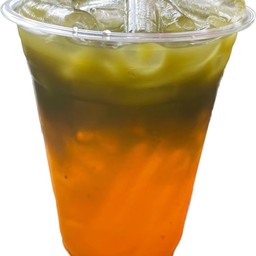 มัทฉะน้ำส้มโซดา