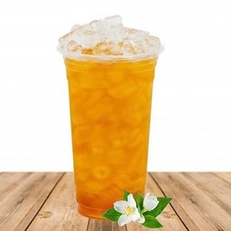 ชาเขียวมะลิ+ผลไม้