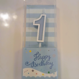 เทียนเลข 1 ลายดาว