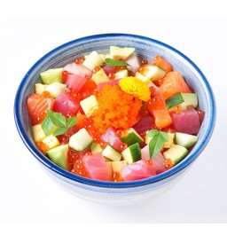 ข้าวหน้าปลาดิบรวม