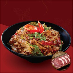 ข้าวกะเพราเนื้อโคขุน