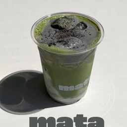 sesame matcha latte