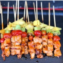 บาร์บีคิว 5บาท (เบเกอรี่บ้านเรา) @ตลาดฅนนอง