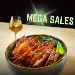 ลด 38 บาท! บะหมี่หมูแดง + ชาอู่หลง