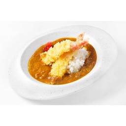 ข้าวแกงกะหรี่กุ้งเทมปุระ