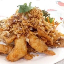 ปลาทับทิมทอดกระเทียม