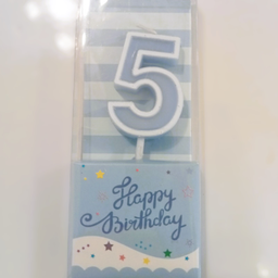 เทียนเลข 5 ลายดาว