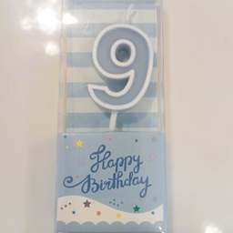 เทียนเลข 9 ลายดาว