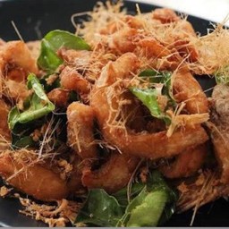 ปลาทับทิมทอดสมุนไพร