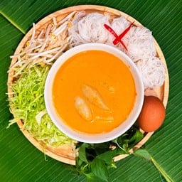 ขนมจีนน้ำยากะทิยายประเสริฐ-ปากเกร็ด