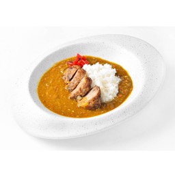 ข้าวแกงกะหรี่แฮมเบอเกอร์เนื้อวากิว