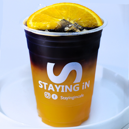 อเมริกาโน่ส้ม น้ำส้มคั้นสด 100% (Black Orange)