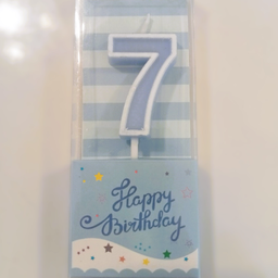 เทียนเลข 7 ลายดาว