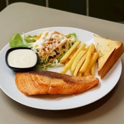 DL สเต็กแซลมอนย่าง