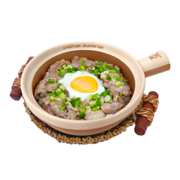 ข้าวอบหม้อดินไก่เห็ดซอสพริกไทยดำ Black Pepper Chicken & Mushroom Claypot Rice (OL)
