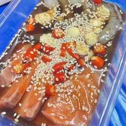 แซลมอนดอง+กุ้งดองซีอิ้วเกาหลี