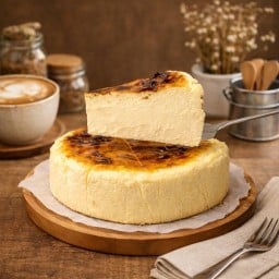 ชีสเค้กหน้าไหม้ (Basque Burnt Cheesecake)