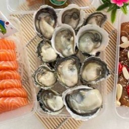 บ้านแซลมอน หอยนางรม นนทบุรี รัตนาธิเบศร์ท่าอิฐ